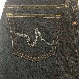 Adriano Goldschmted dark wash boot cut jeans